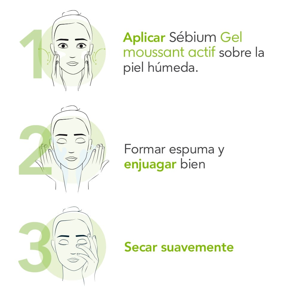 GEL LIMPIADOR BIODERMA SÉBIUM GEL MOUSSANT ACTIF 200ML - 3