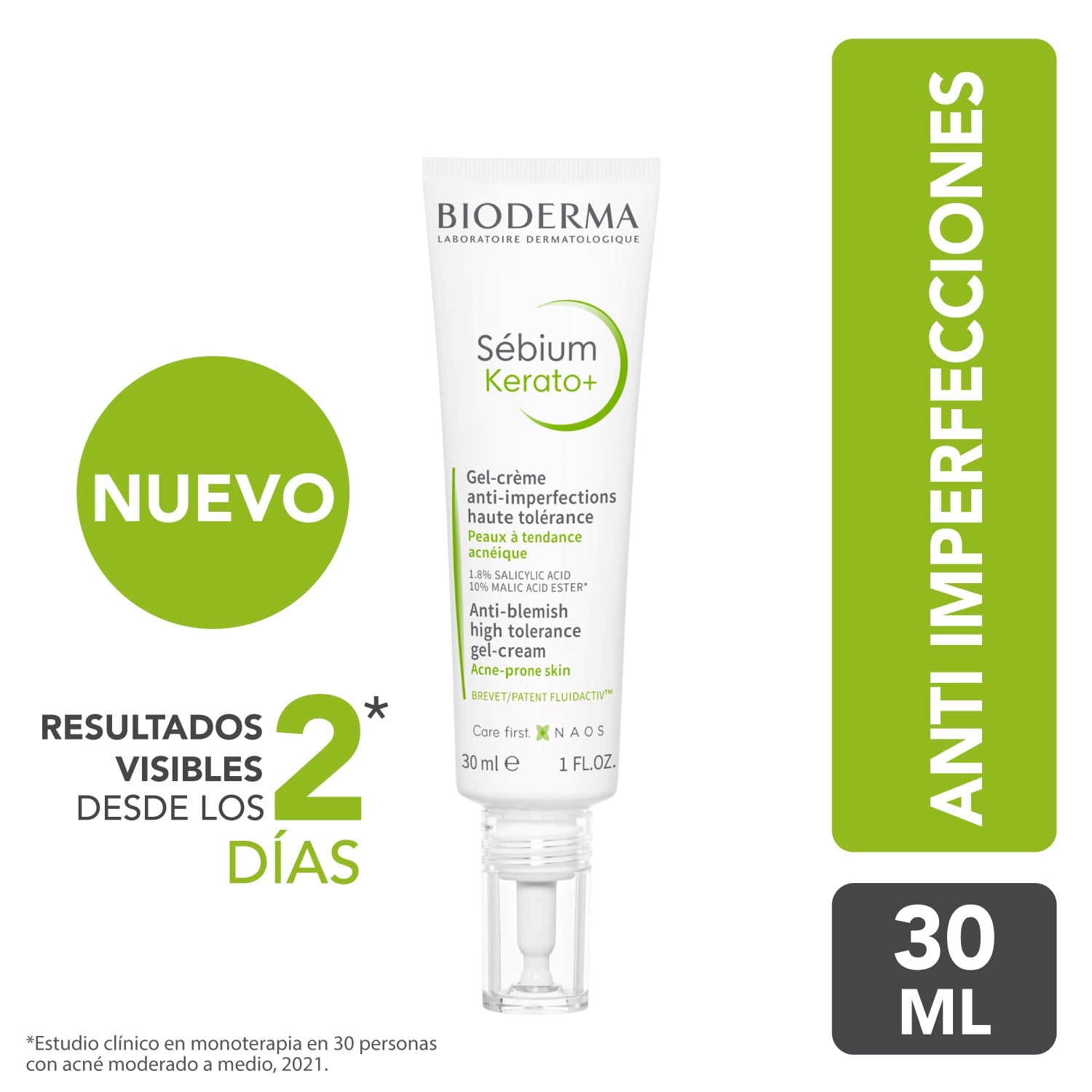 GEL CREMA BIODERMA SÉBIUM KERATO+ 30ML - 1