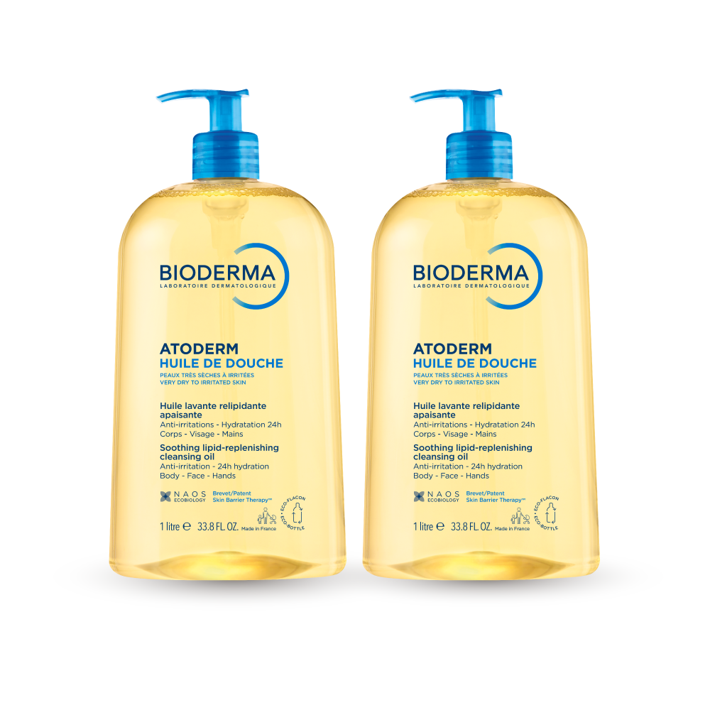 PACK DUO ACEITE LIMPIADOR BIODERMA ATODERM HUILE DE DOUCHE - 1