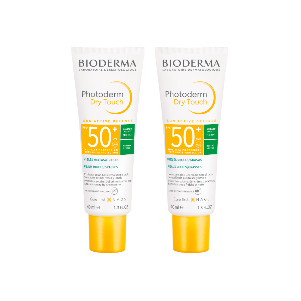 PACK DUO PROTECTOR SOLAR BIODERMA PHOTODERM DRY TOUCH NEUTRE SPF50+ 40ML - 1