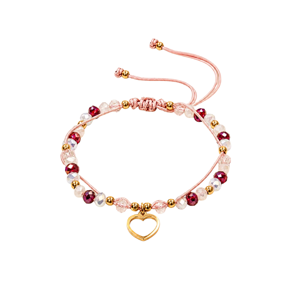 PULSERA CORAZÓN PRINCESS ROSA - 1
