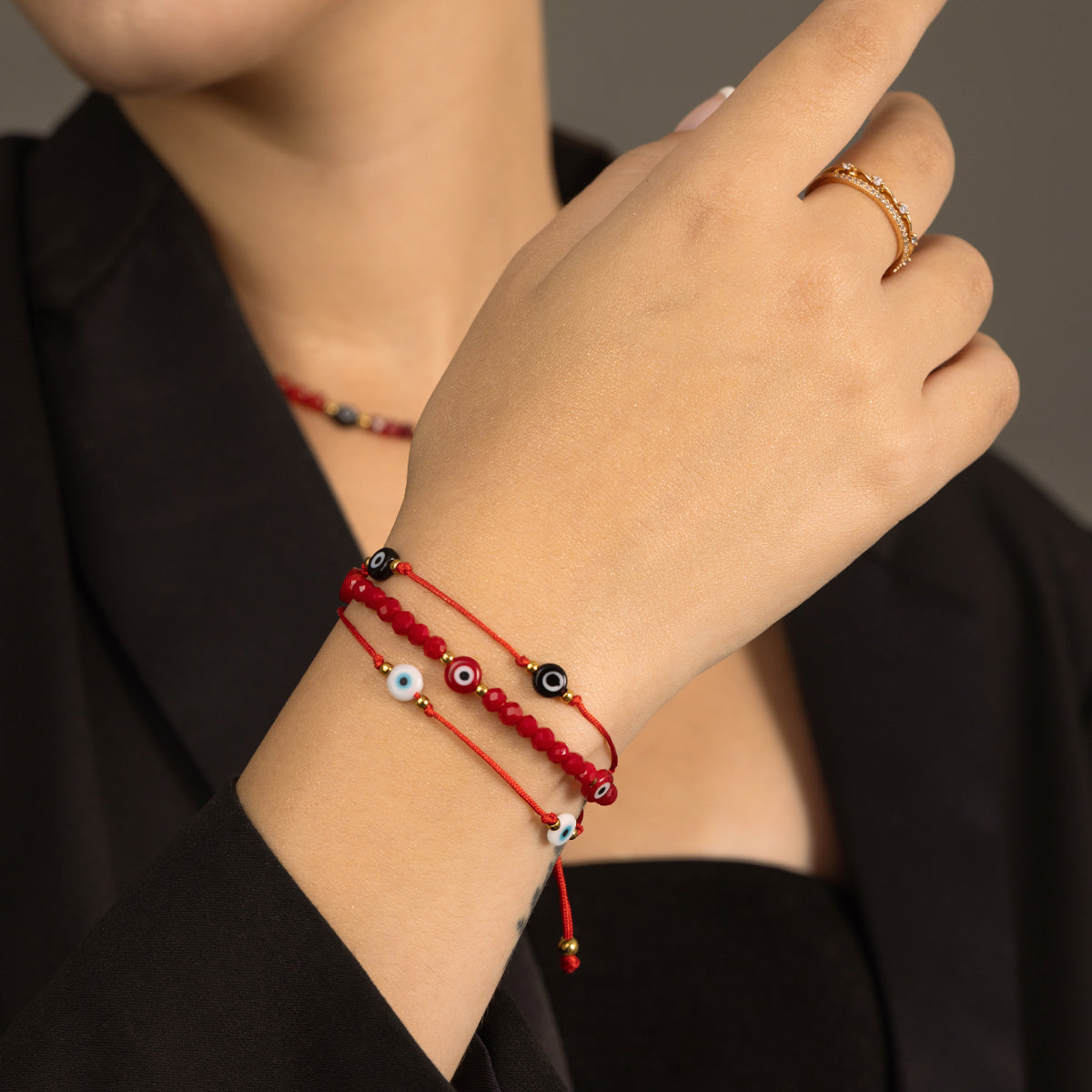 PULSERA OJO TURCO TRIPLE - 2