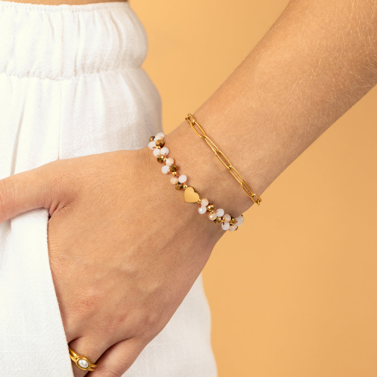 PULSERA CORAZÓN PASANTE - 2