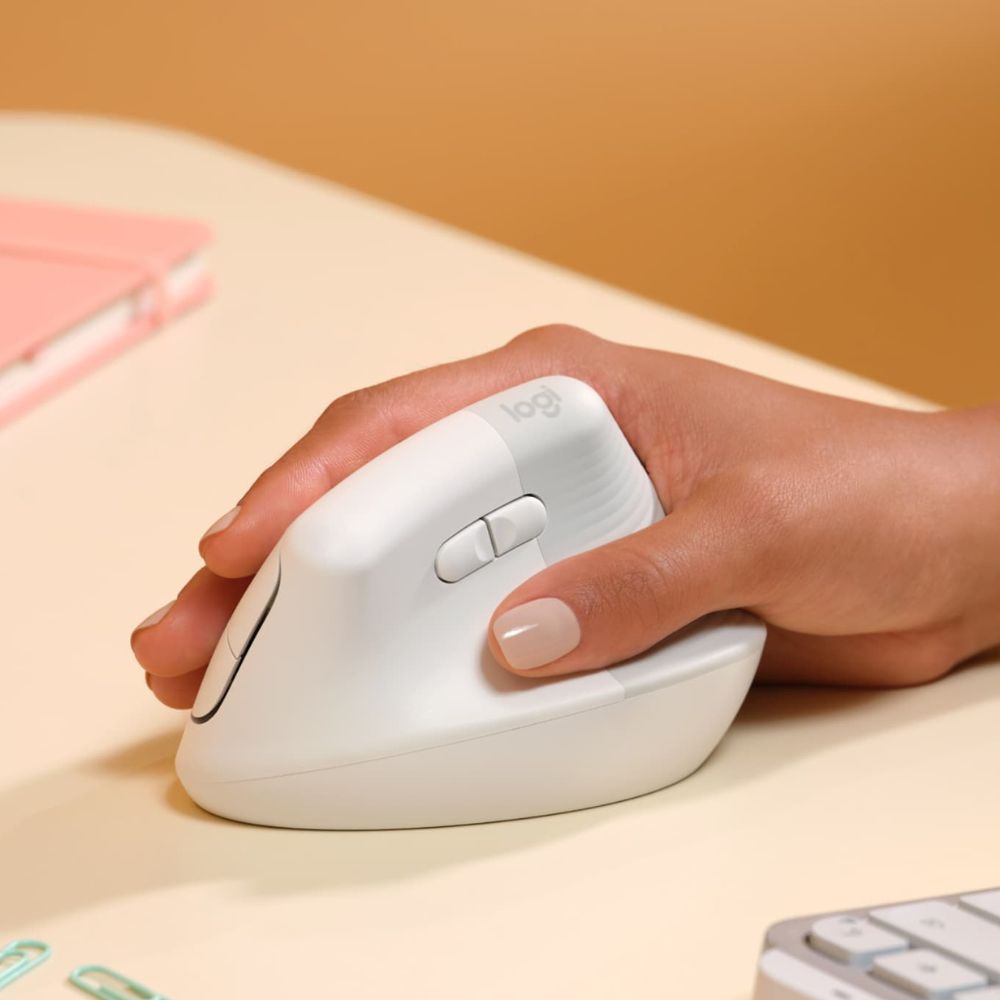 MOUSE LOGITECH LIFT VERTICAL ERGONÓMICO INALÁMBRICO BLANCO - 4