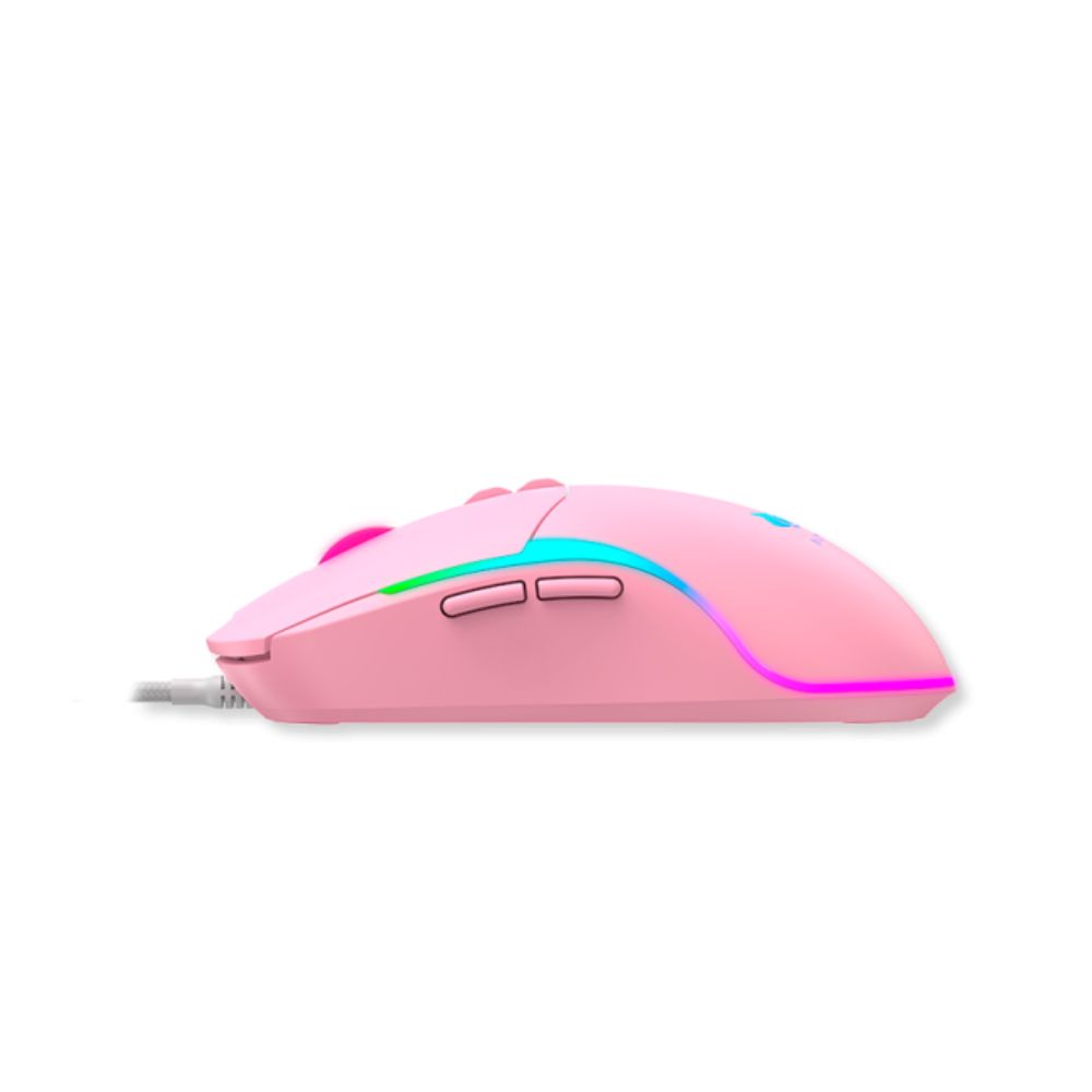 MOUSE GAMER ANTRYX M760 ROSADO - 4