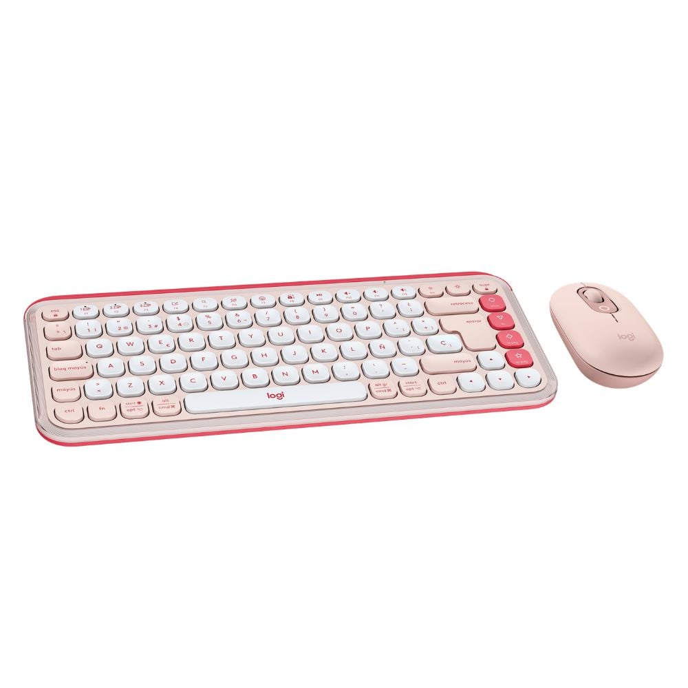 TECLADO Y MOUSE LOGITECH POP ICON BLUETOOTH BLANCO - 3
