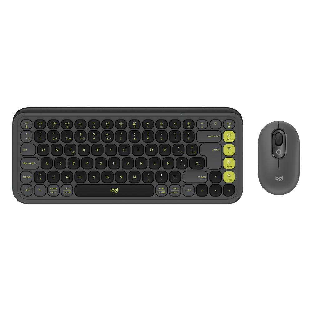 TECLADO Y MOUSE LOGITECH POP ICON BLUETOOTH GRAFITO - 2