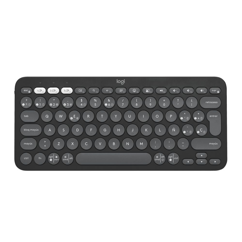 TECLADO LOGITECH INALÁMBRICO PEBBLE 2 K380S GRAFITO - 3