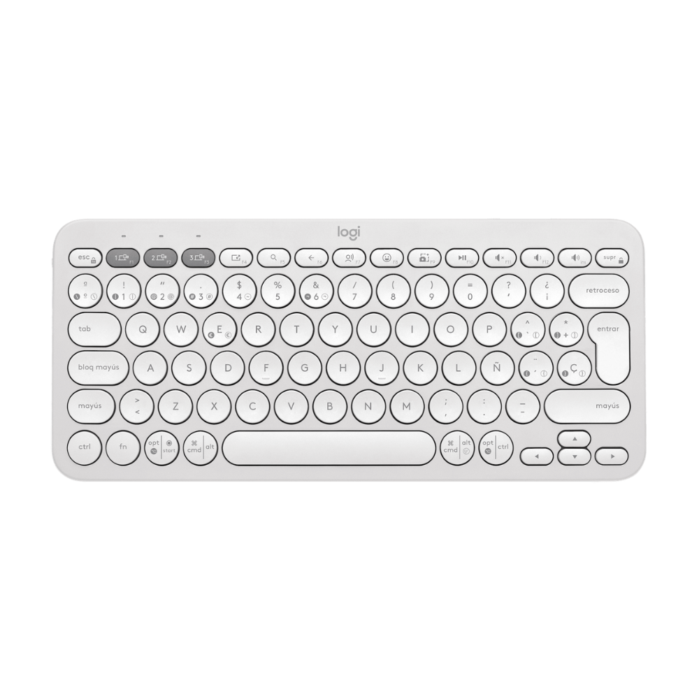 TECLADO LOGITECH INALÁMBRICO PEBBLE 2 K380S BLANCO - 3