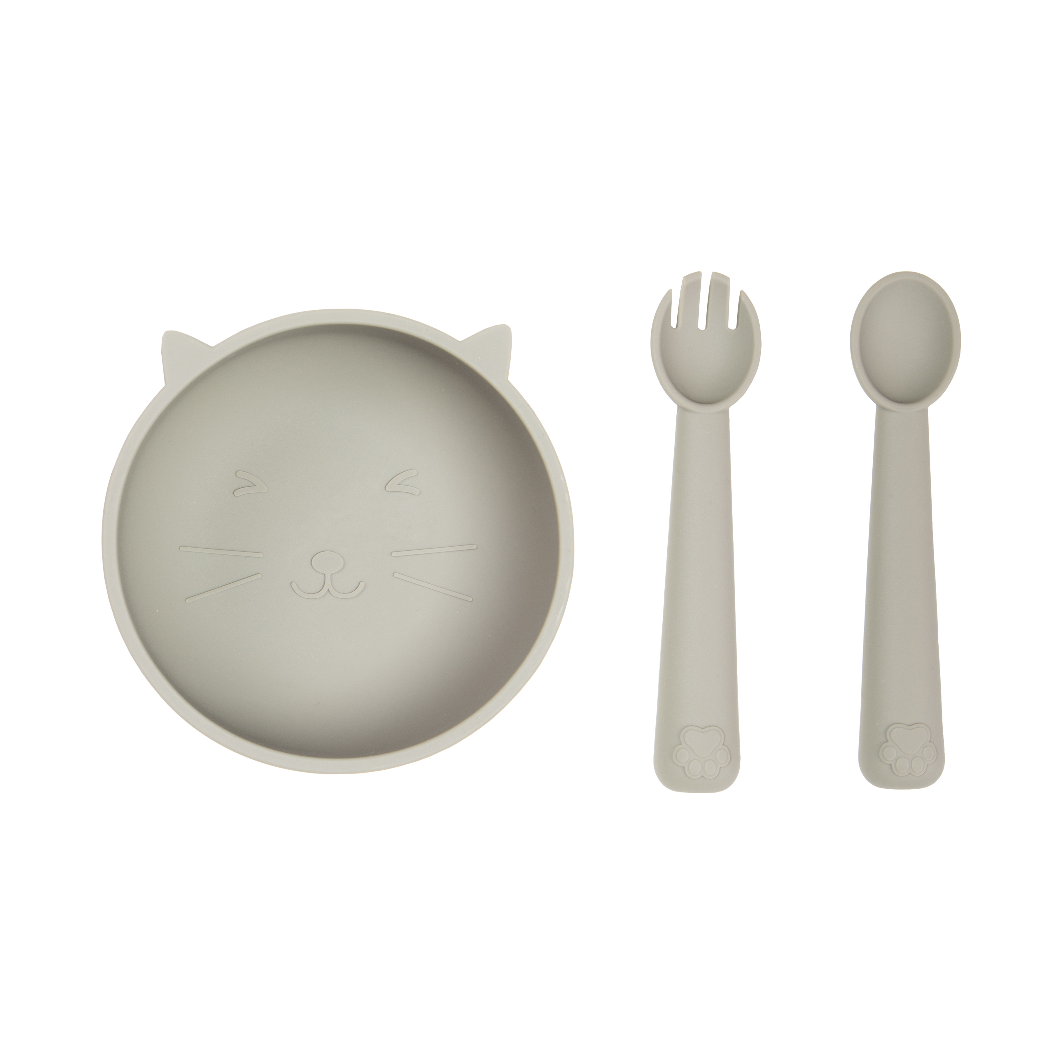 SET DE ALIMENTACIÓN DE SILICONA CARESTINO GATITO AZUL PETRÓLEO - 3