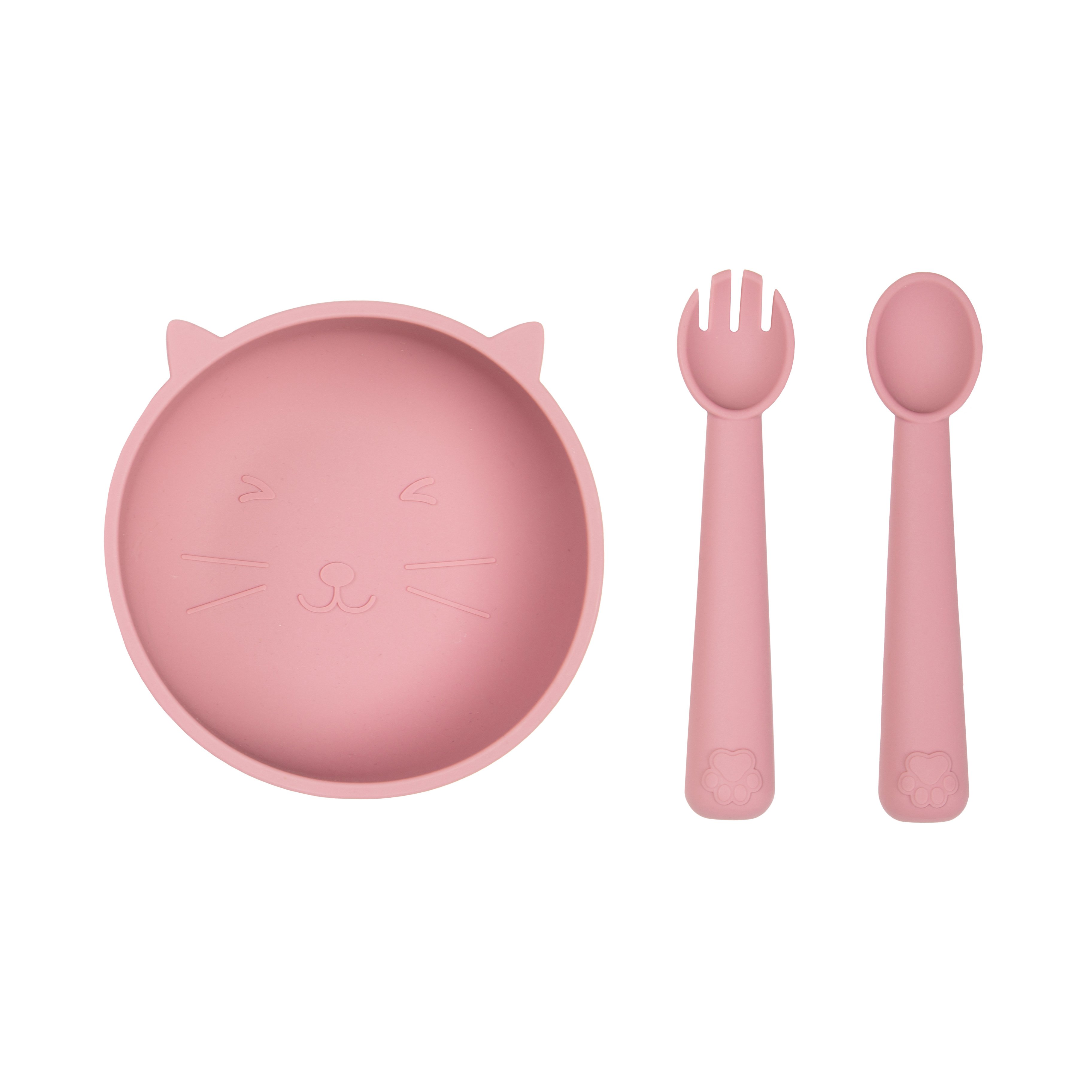 SET DE ALIMENTACIÓN DE SILICONA CARESTINO GATITO AZUL PETRÓLEO - 3