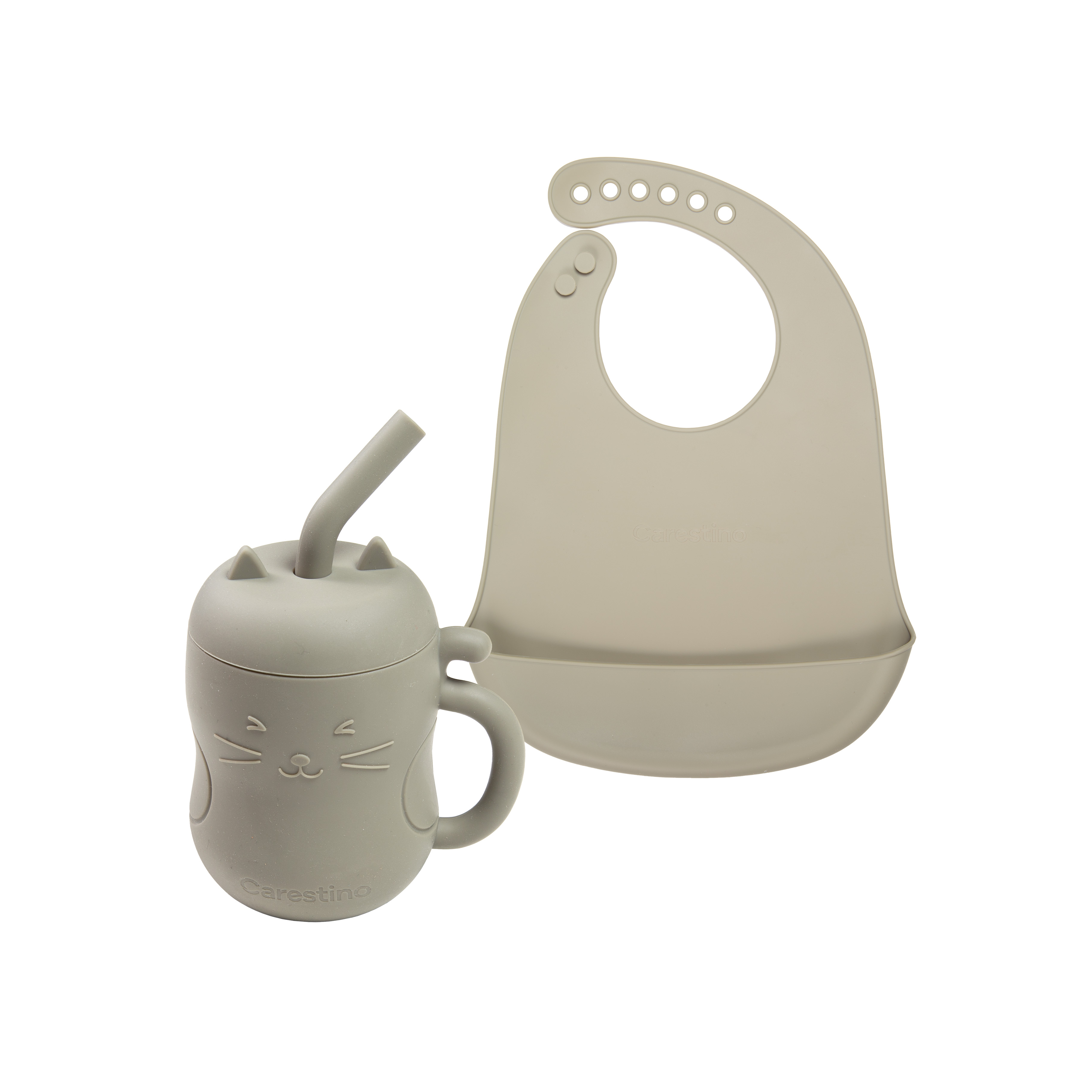 SET DE ALIMENTACIÓN DE SILICONA CARESTINO GATITO AZUL PETRÓLEO - 4