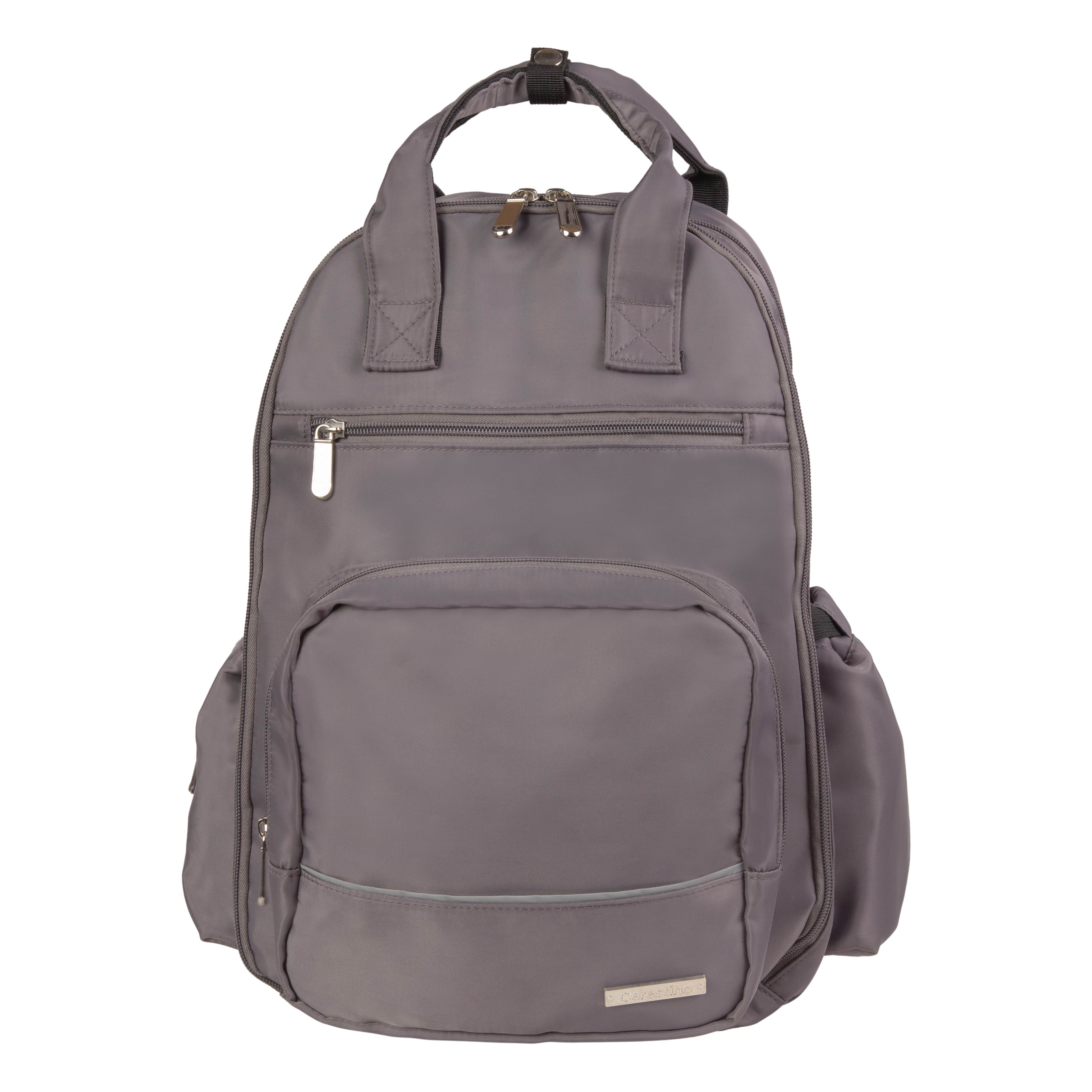 MOCHILA PAÑALERA CARESTINO PRAGA V2 ROSA MALVA - 1