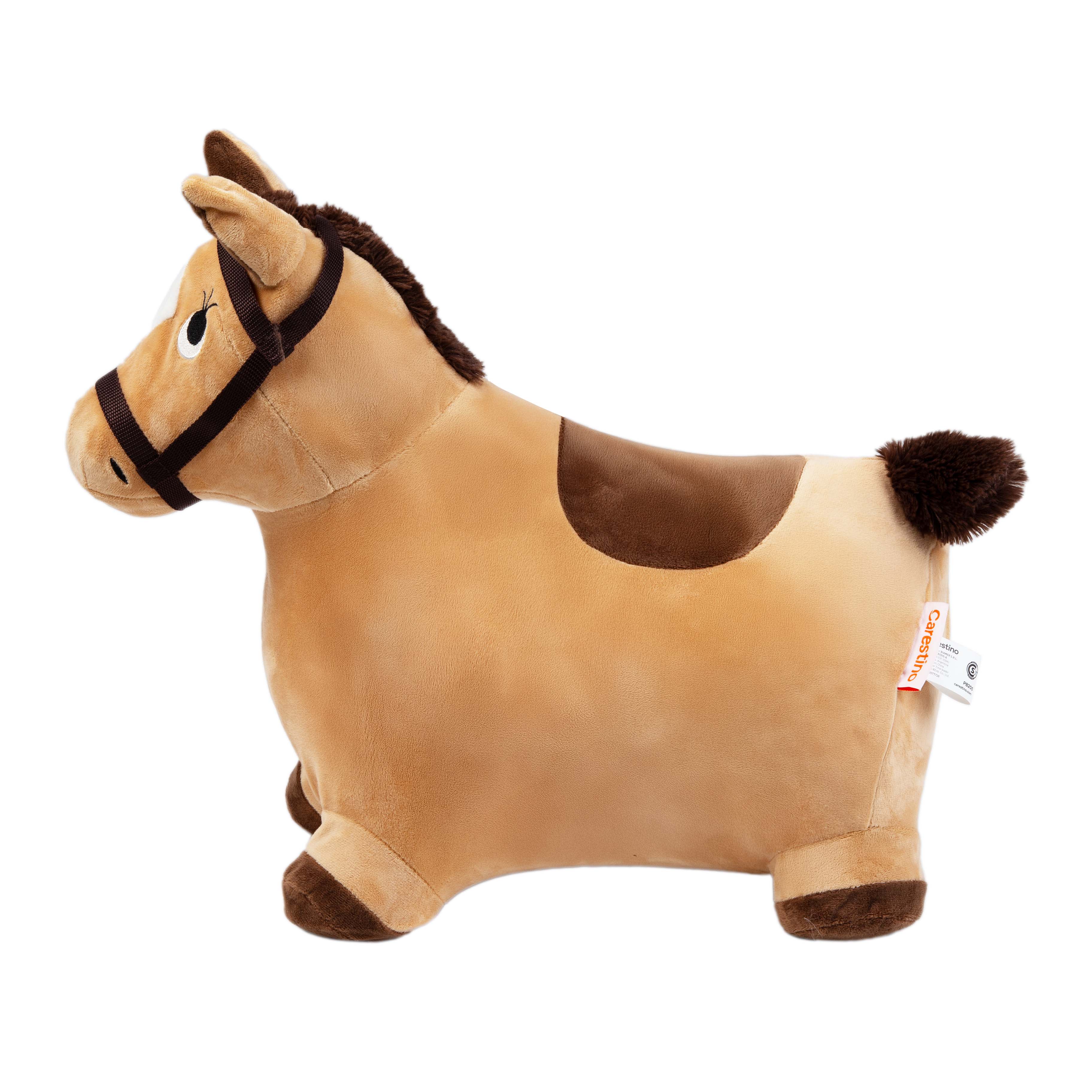 SALTARÍN DE PELUCHE INFLABLE CARESTINO +18MESES UNICORNIO ROSA - 2