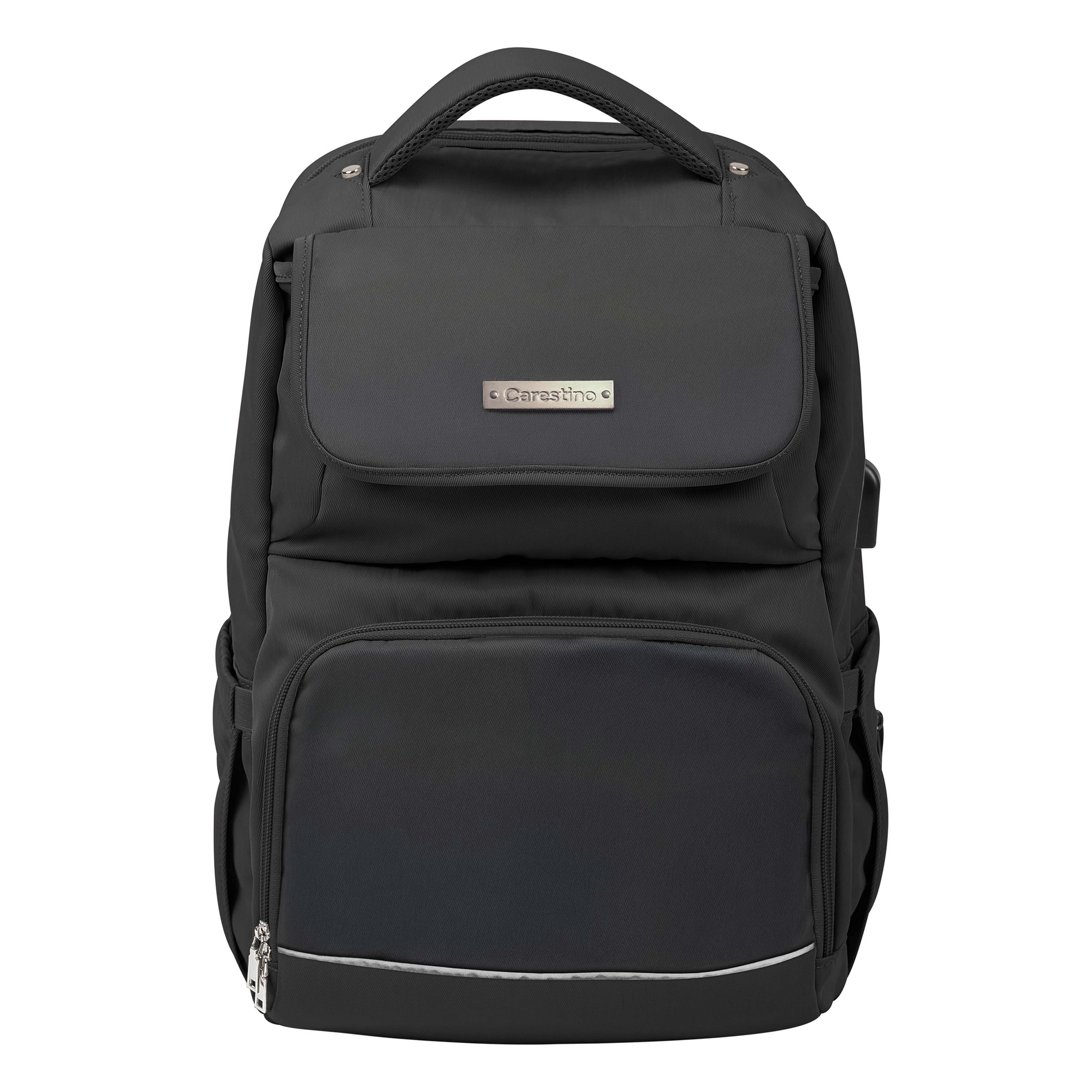 MOCHILA PAÑALERA CARESTINO BERNA NEGRO - 1