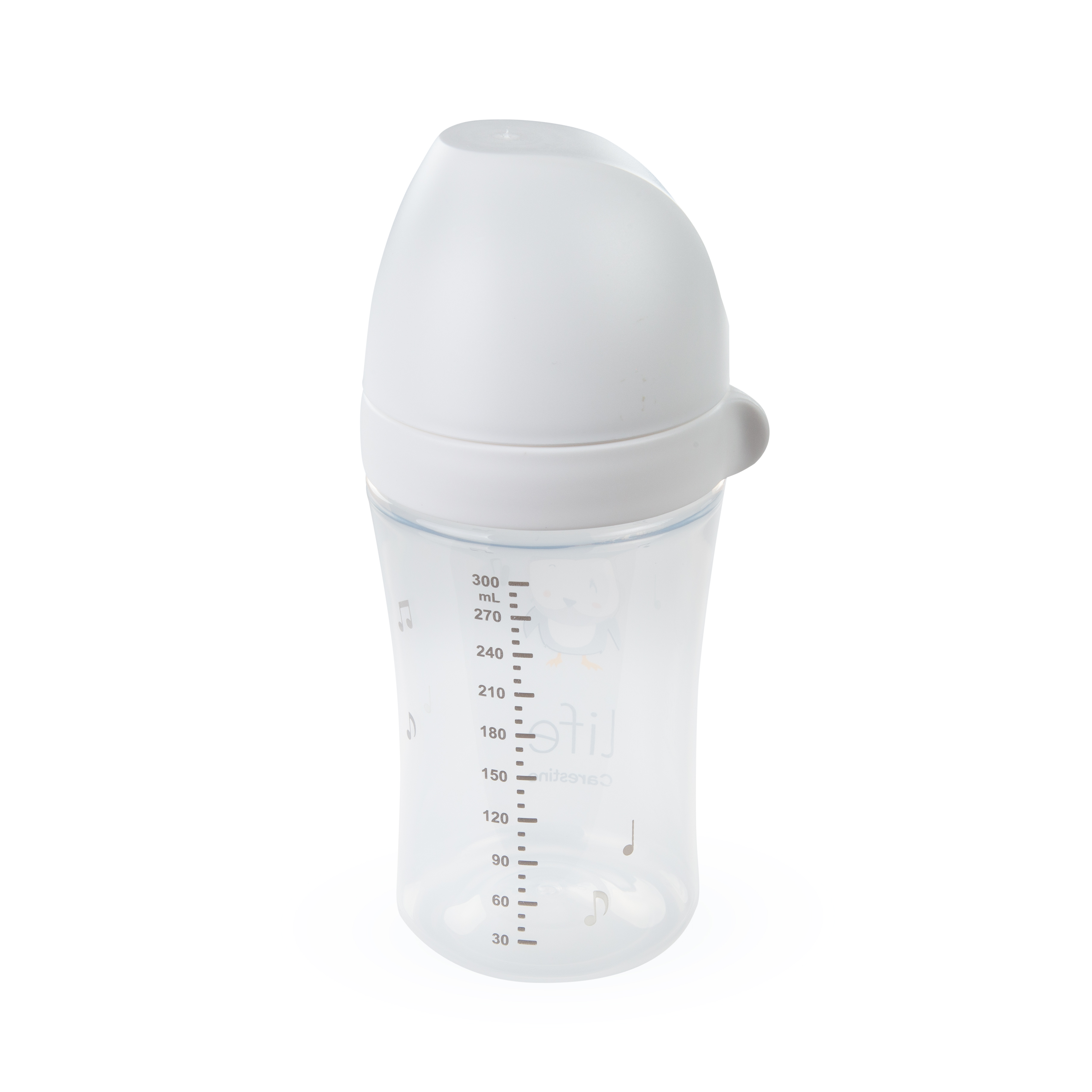 BIBERÓN CARESTINO 300ML TETINA 6M BLANCO - 3
