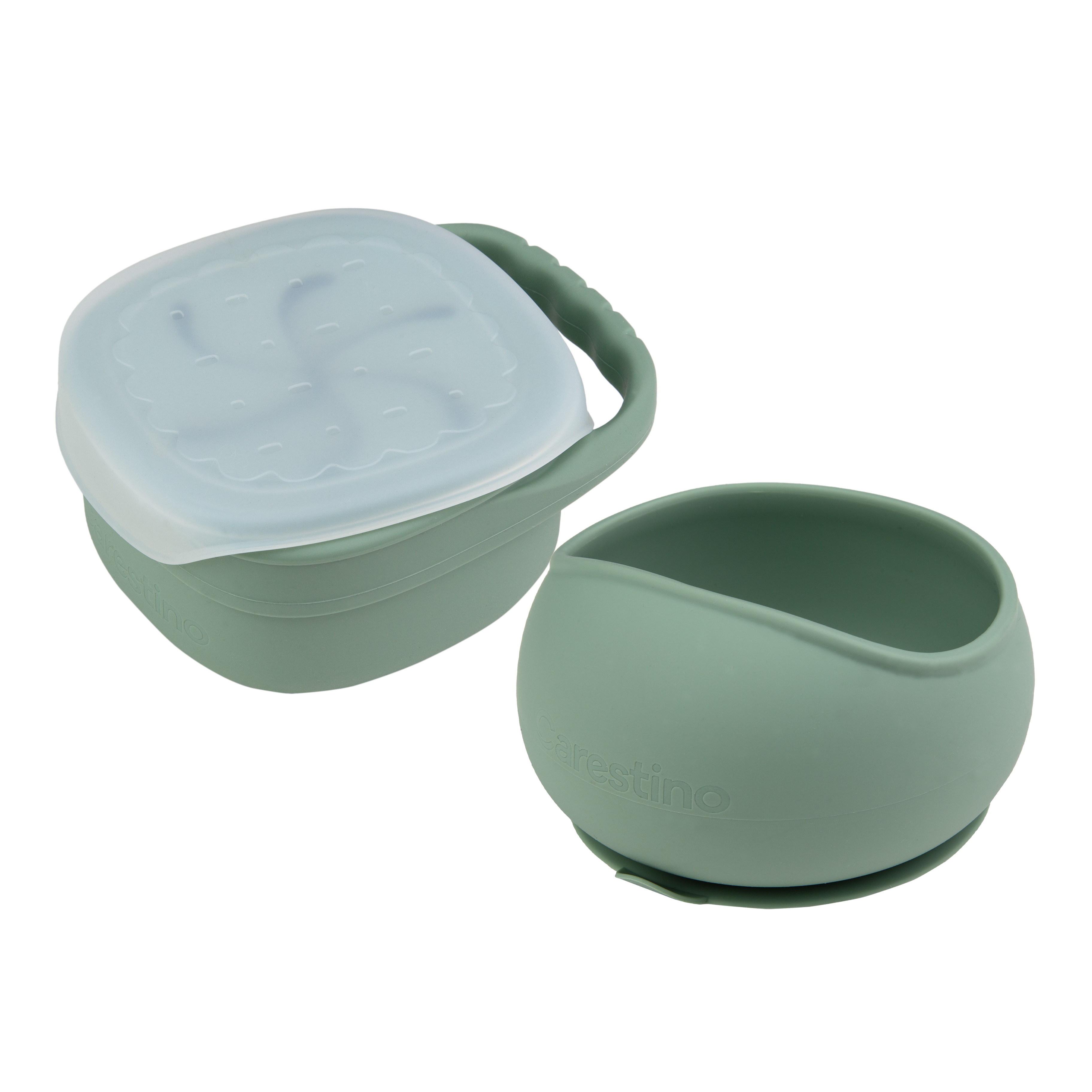 SET DE ALIMENTACIÓN DE SILICONA CARESTINO FOODIE VERDE SECO - 3
