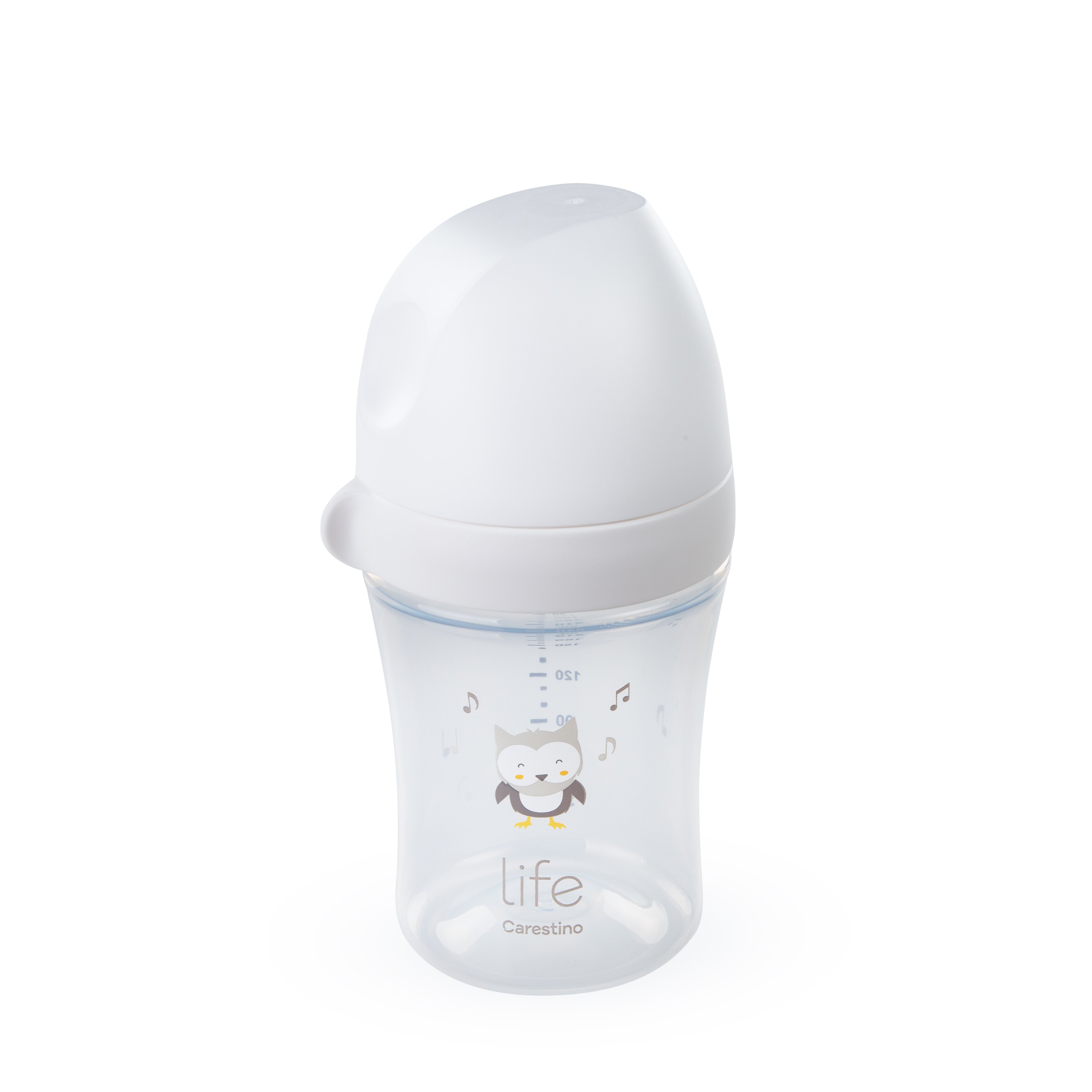 BIBERÓN CARESTINO 240ML TETINA 3M BLANCO - 2