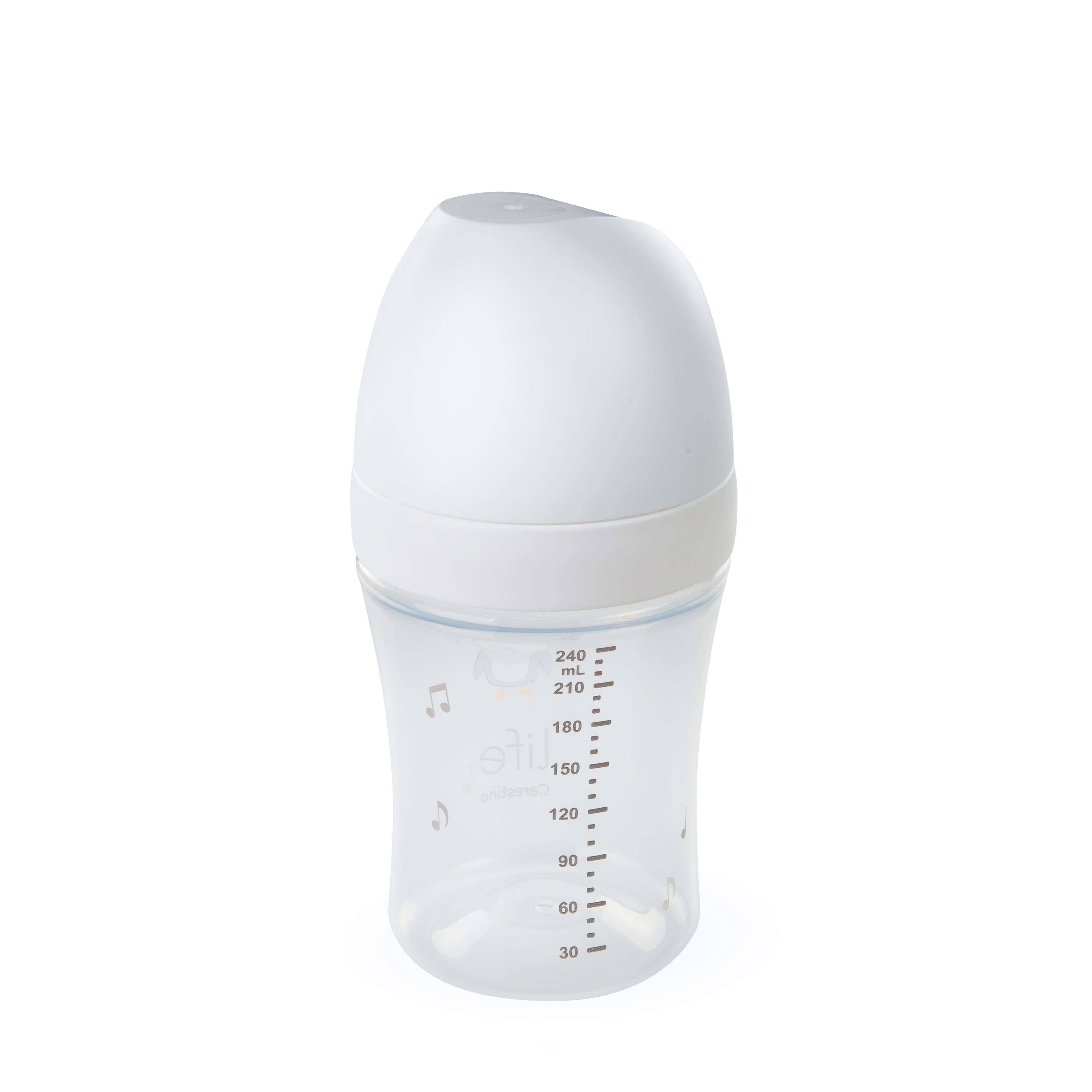 BIBERÓN CARESTINO 240ML TETINA 3M BLANCO - 3