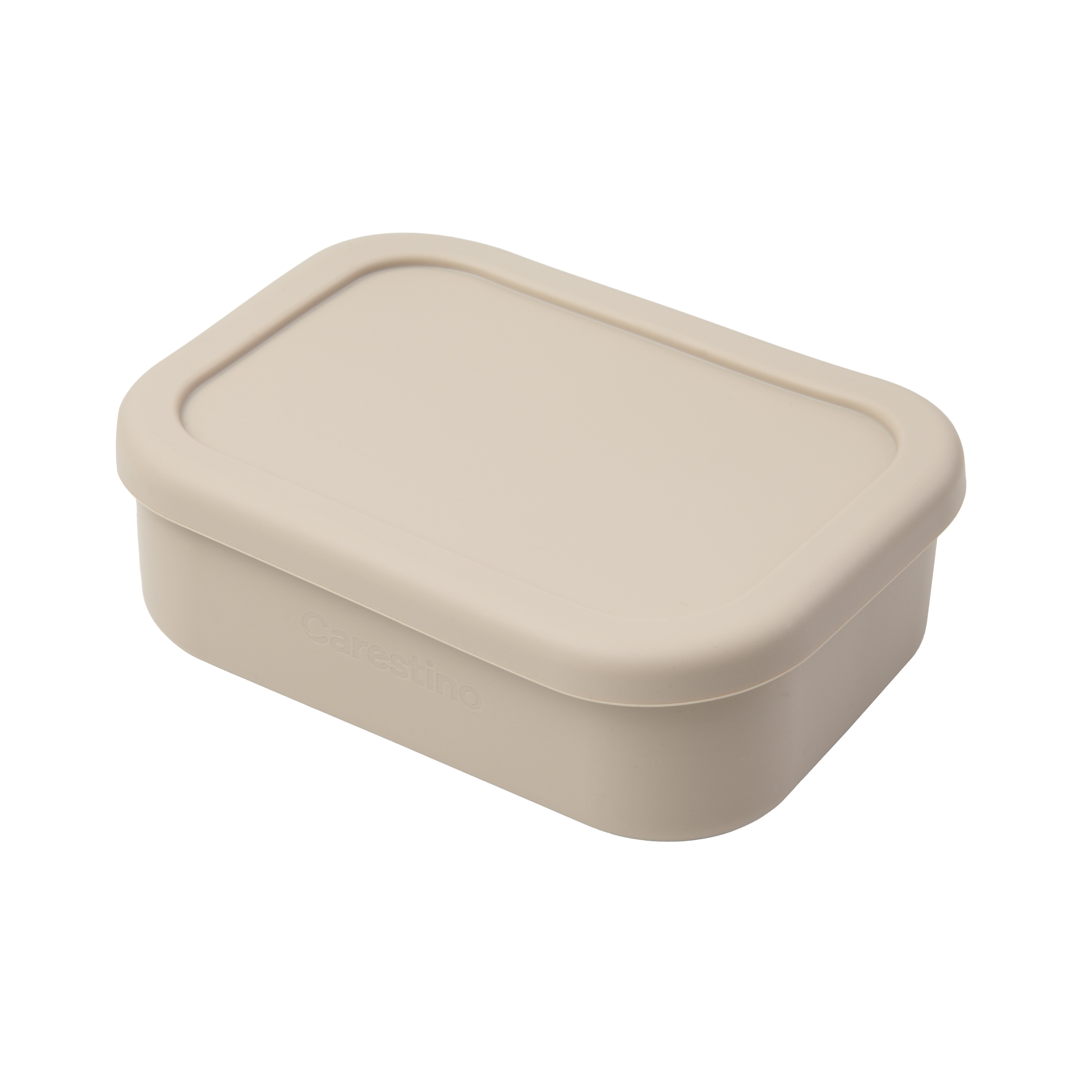CONTENEDOR LONCHERA CON DIVISIÓN DE SILICONA CARESTINO VERDE SECO - 4