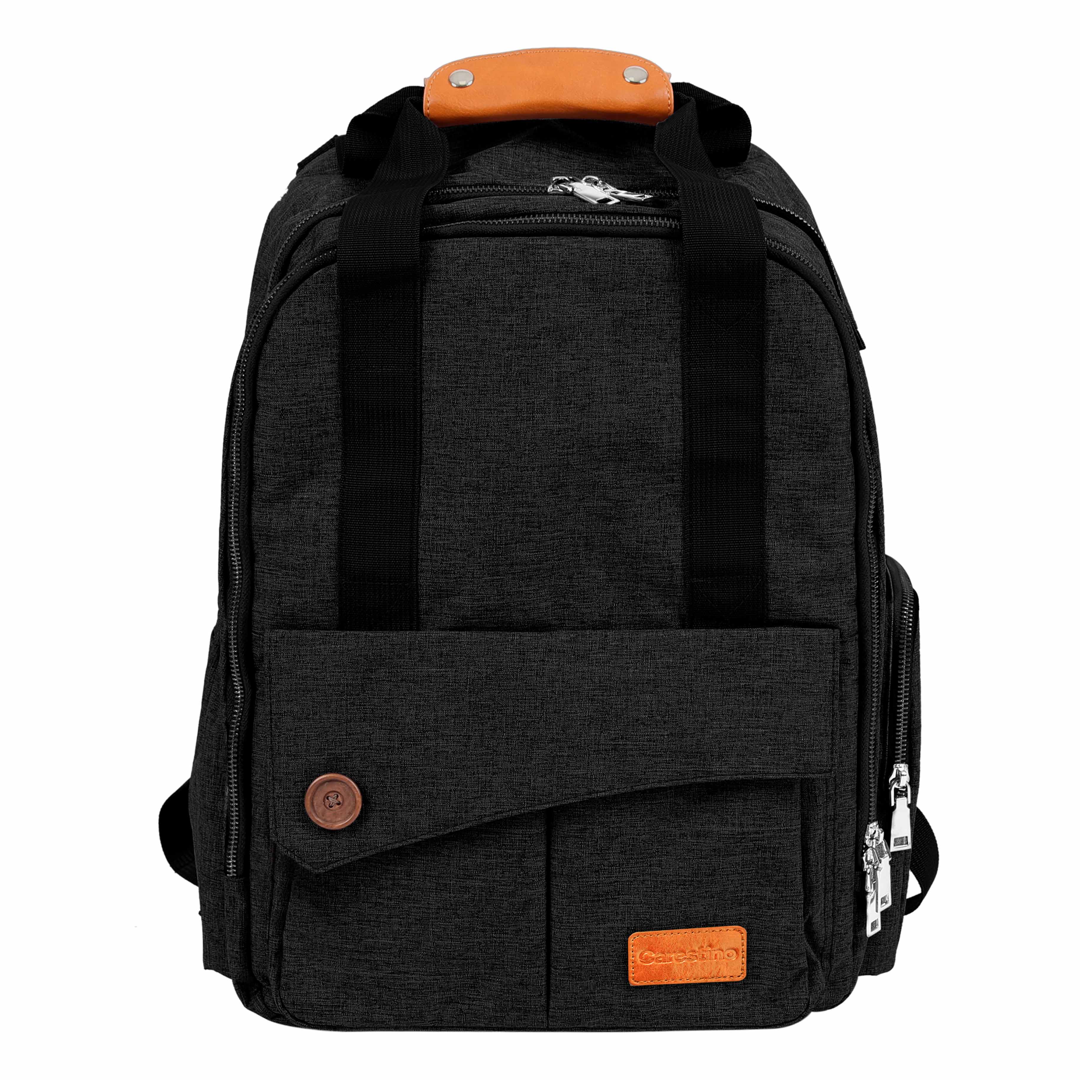 MOCHILA PAÑALERA CARESTINO ROMA GRIS - 1
