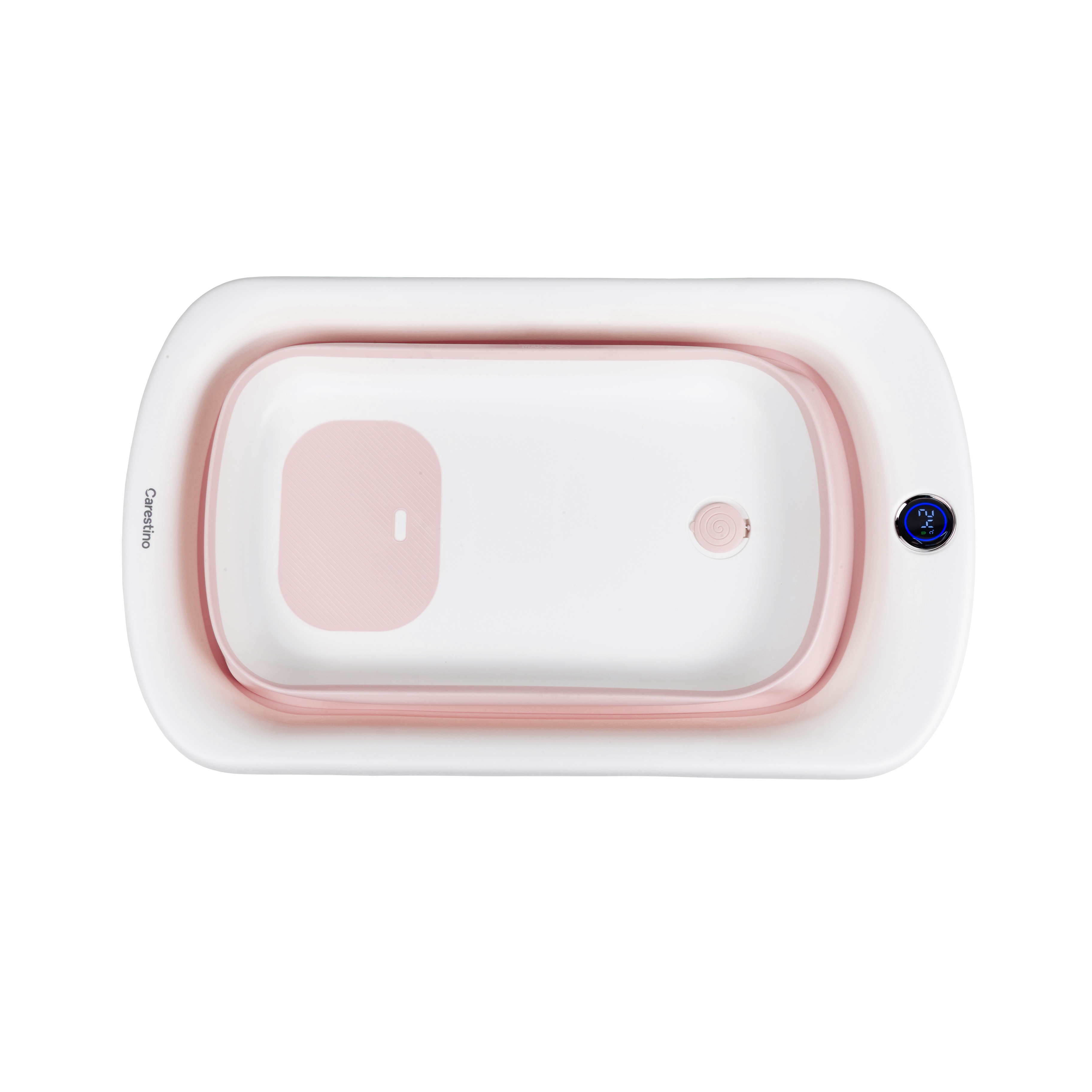 BAÑERA PLEGABLE CON SOPORTE CARESTINO AMALFI 50L ROSA - 5
