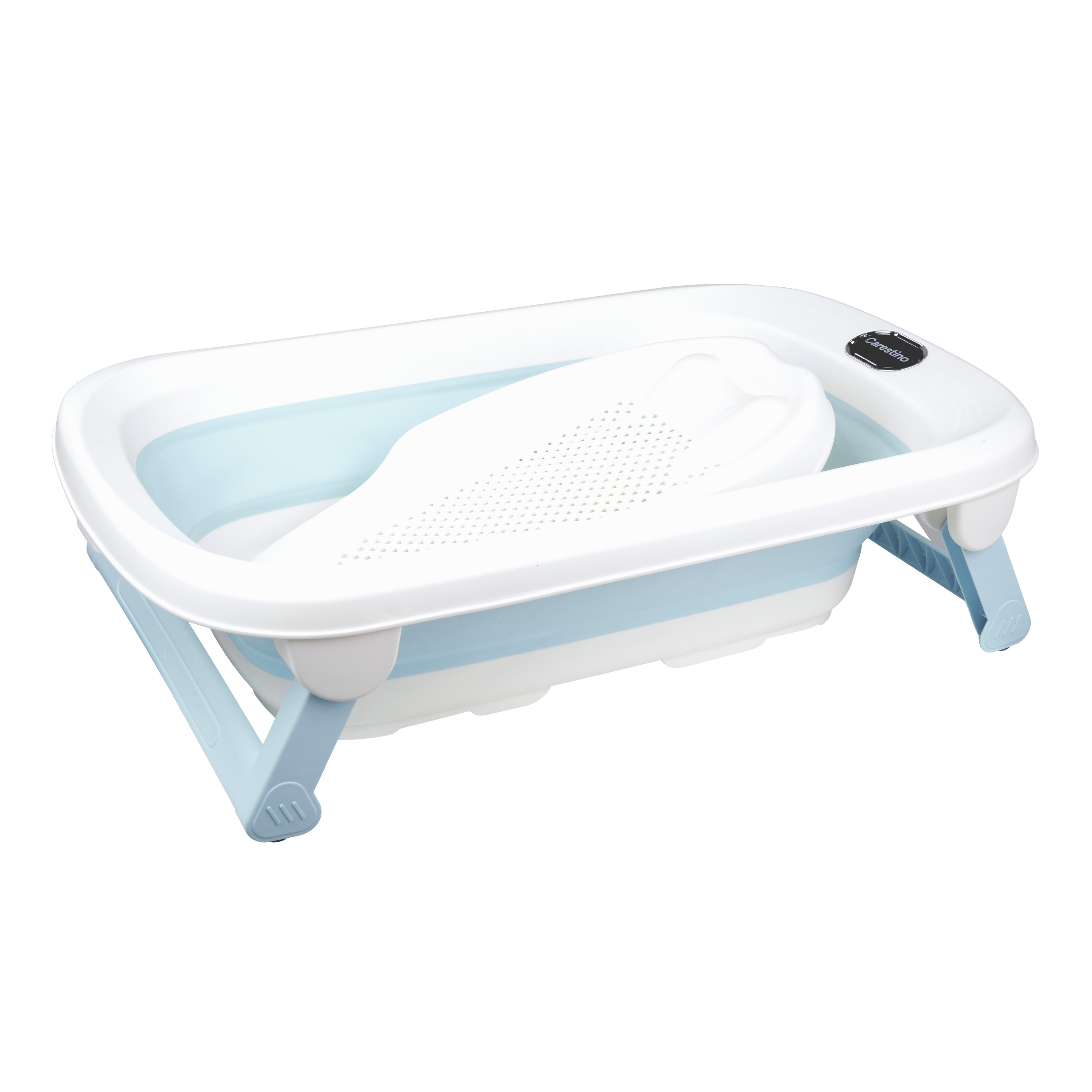 BAÑERA PLEGABLE CON SOPORTE CARESTINO MAUI 40L ROSA - 1