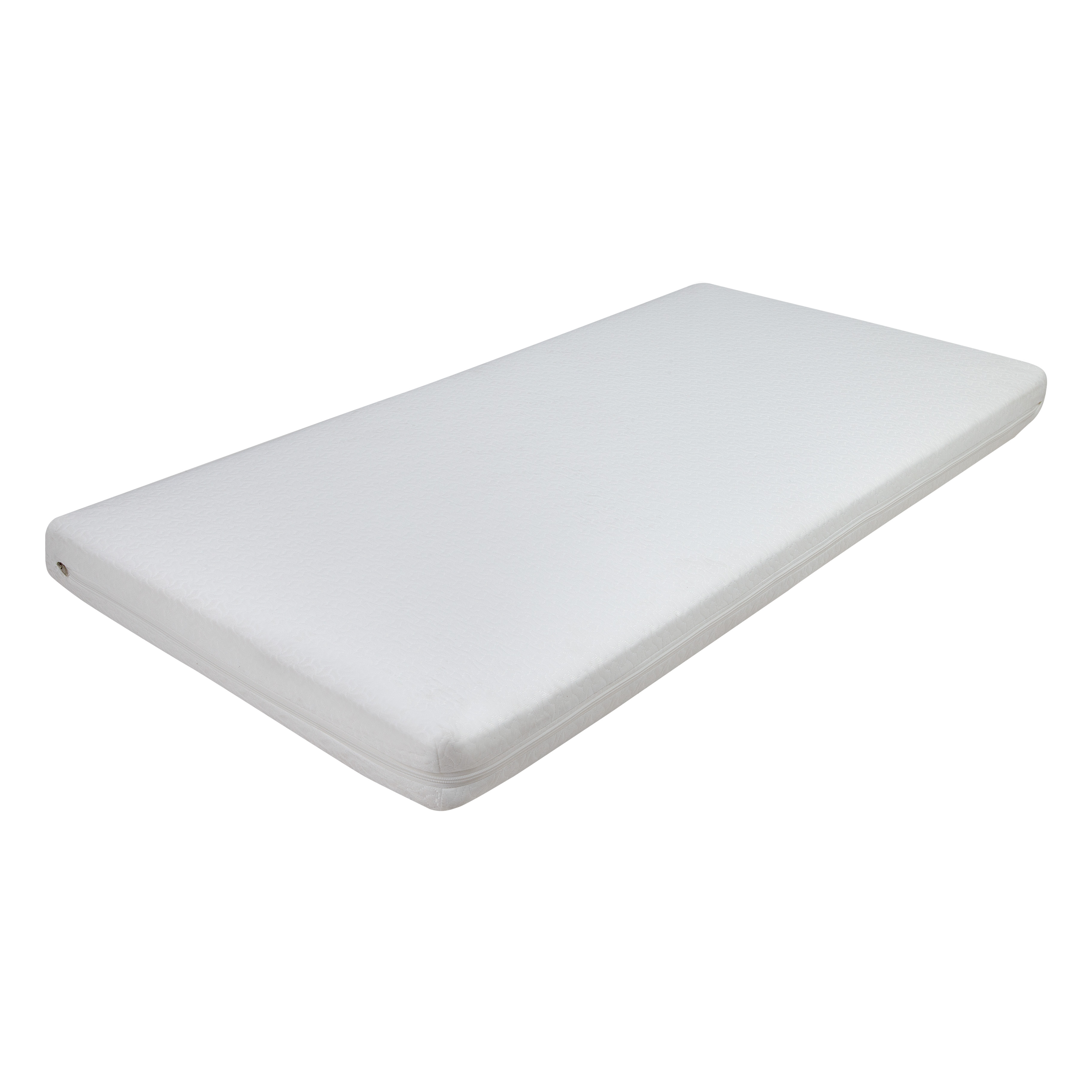 COLCHÓN IMPERMEABLE CARESTINO PARA CUNA CAMA DE MADERA 140X70X10CM BLANCO - 1