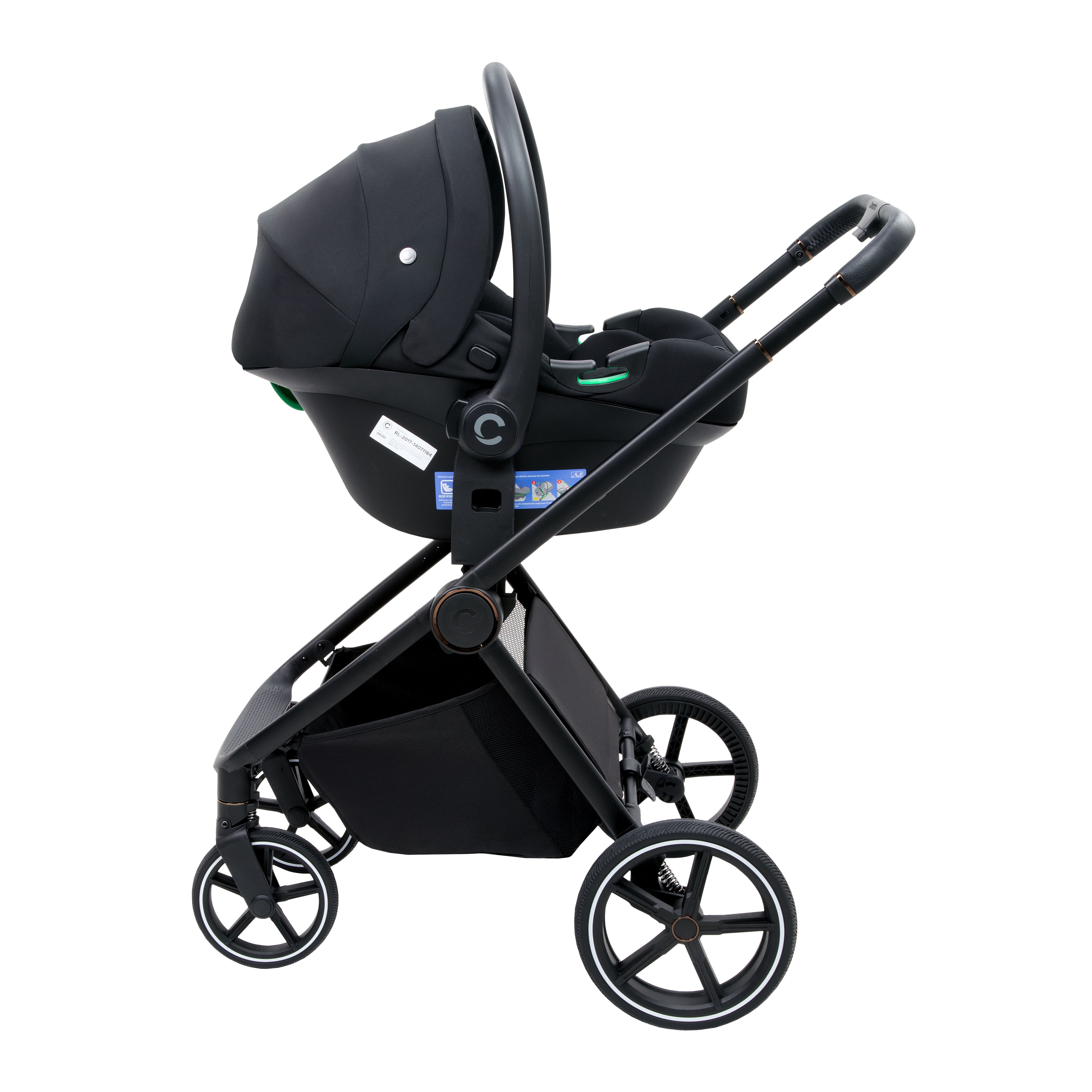 COCHE CARESTINO BEVERLY V4 CON ACCESORIOS VERDE MUSGO - 5