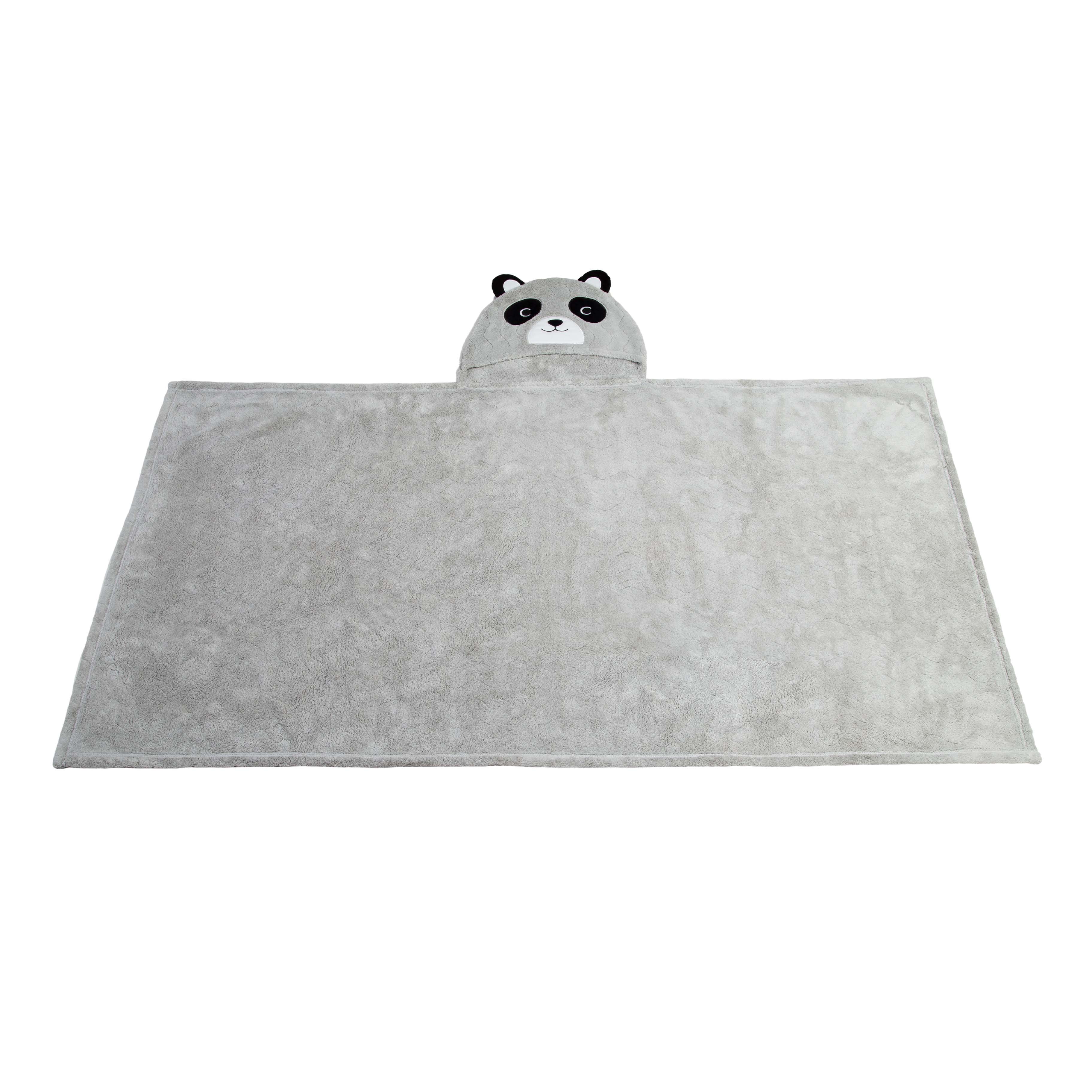 TOALLA CON CAPUCHA CARESTINO 70X140CM KOALA GRIS - 3