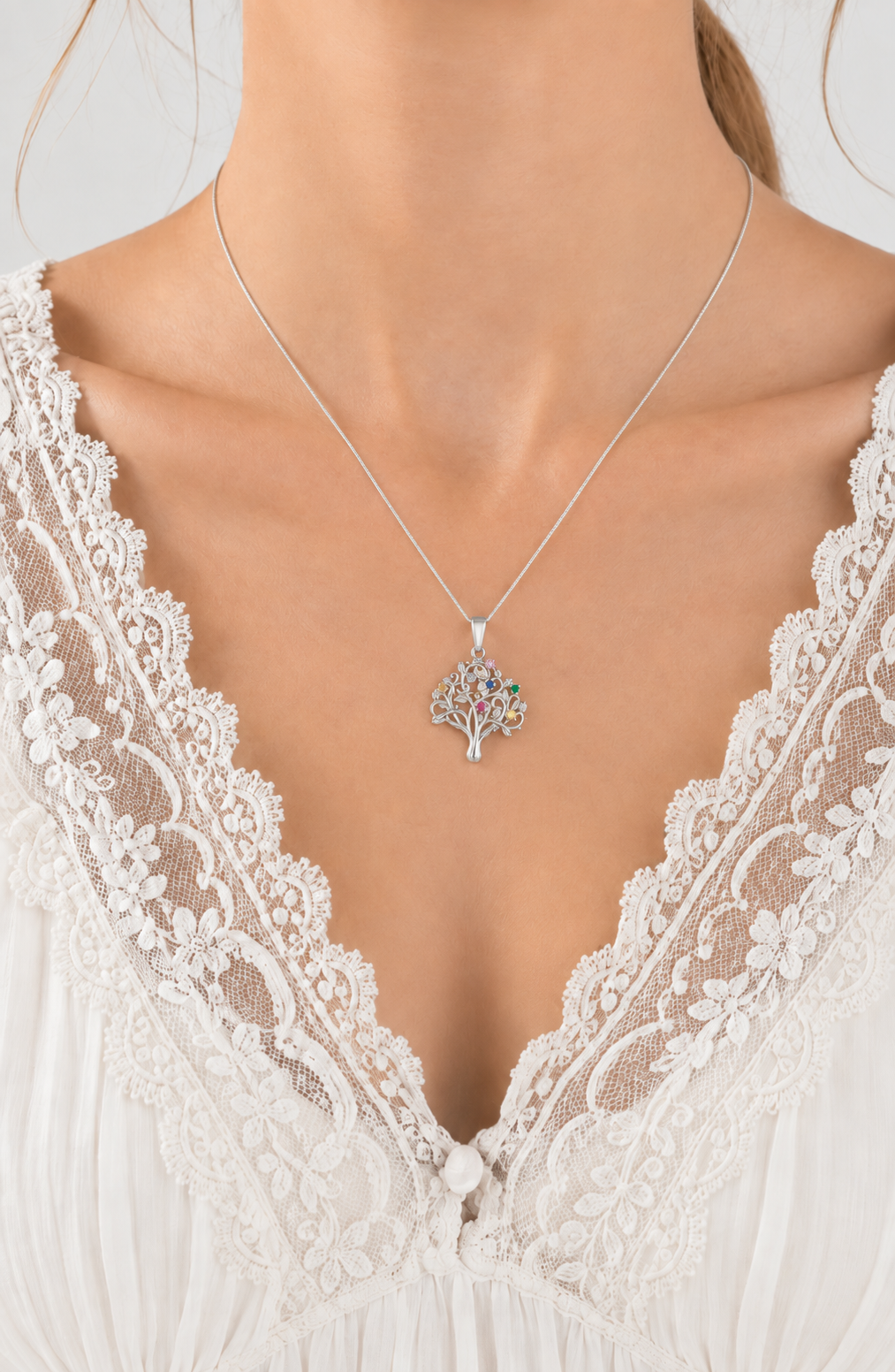 COLLAR MUJER  ÁRBOL DE LA VIDA PLATA 925 - 2