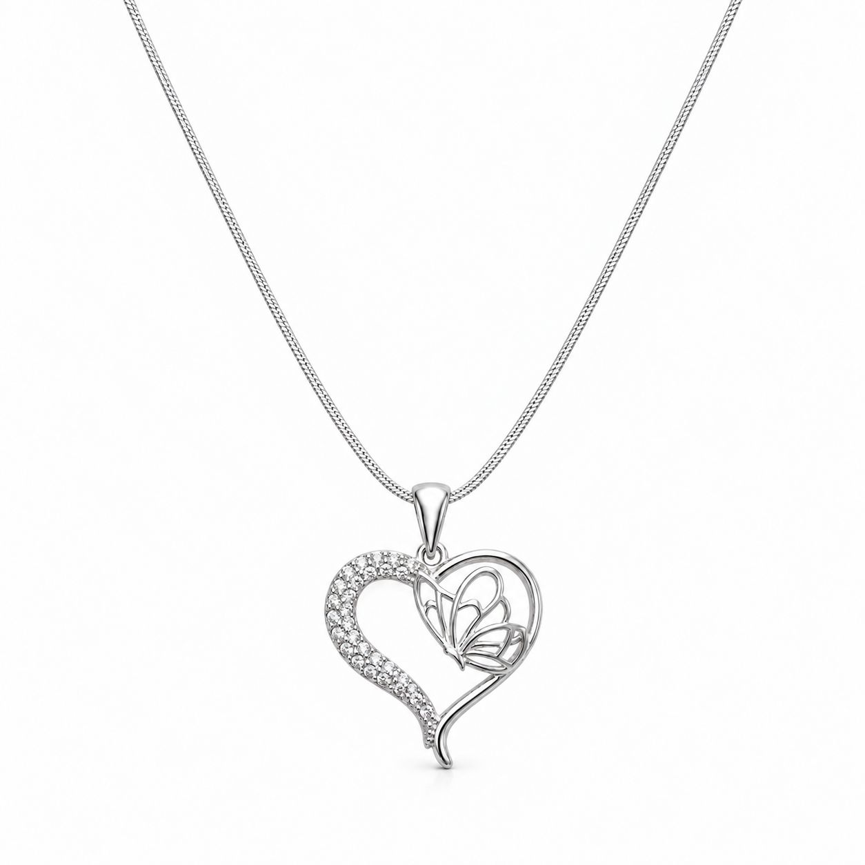 COLLAR CORAZÓN PLATA 925 AMELIA - 1