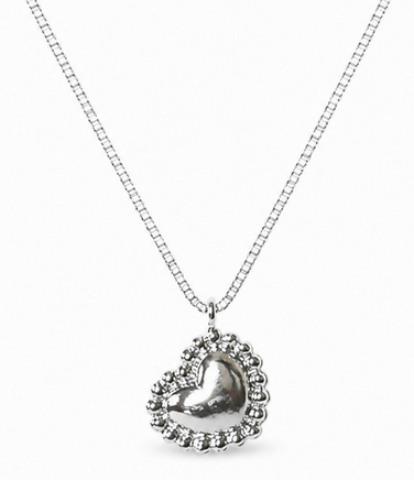 COLLAR CORAZÓN MUJER PLATA AMELIA - 1