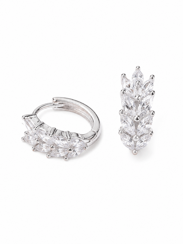 ARGOLLAS MICROCIRCON ELEGANTES MUJER PLATA - 2