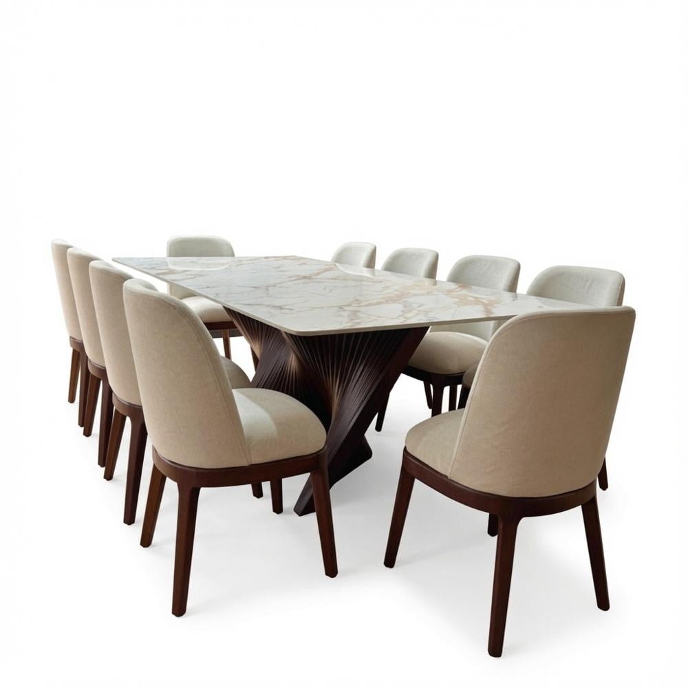 JUEGO DE COMEDOR IMPERIAL 10 SILLAS DE MADERA TU MESITA - 2