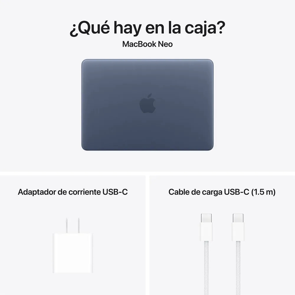 MACBOOK NEO 13″ APPLE A18 PRO, 8GB RAM, 256GB SSD APPLE INTELLIGENCE - TECLADO INGLES INDIGO - 2