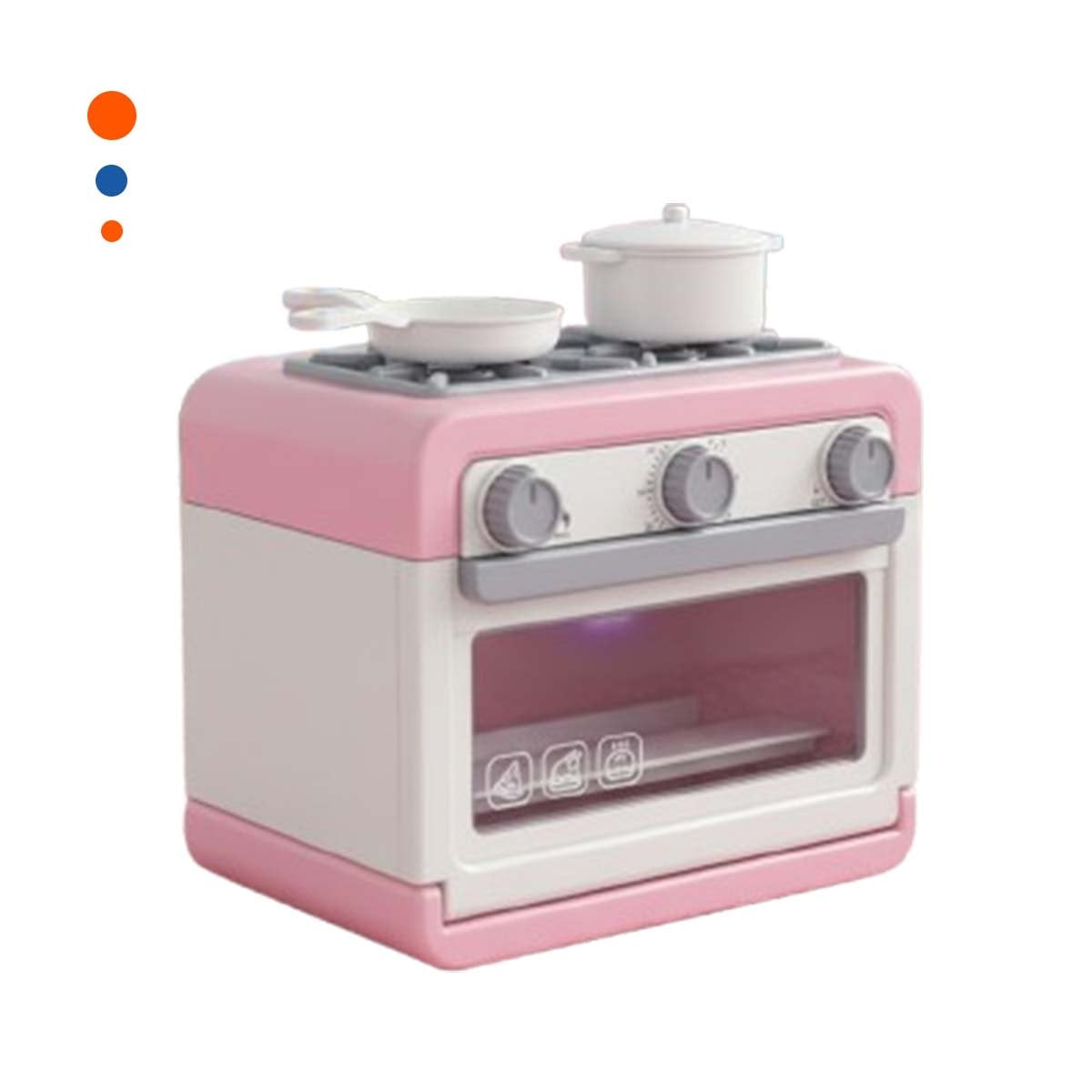 COMPOSICION DE COCINA CON HORNO Y OLLAS ROSADAS PARA ESPACIO DE CASA YREGALO STICKER - 2
