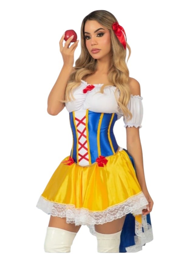 DISFRAZ BLANCA NIEVES SEXY HALLOWEEN VESTIDO - 1