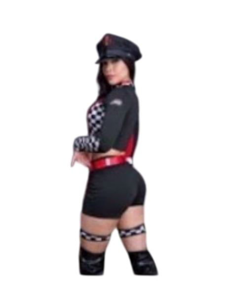 DISFRAZ HALLOWEEN FORMULA 1 LY SEXY CORREDORA ENTERIZO SHORT LIGUEROS - 2