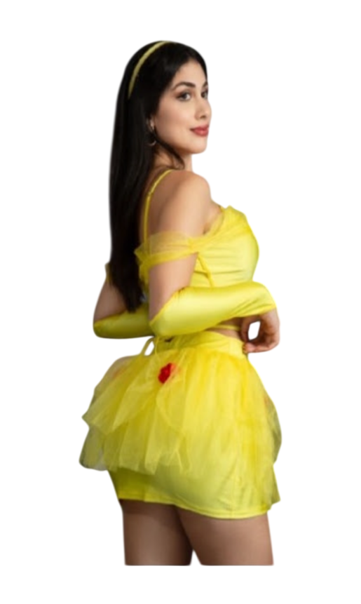 DISFRAZ DE PRINCESA BELLA SEXY HALLOWEEN TUTU - 2