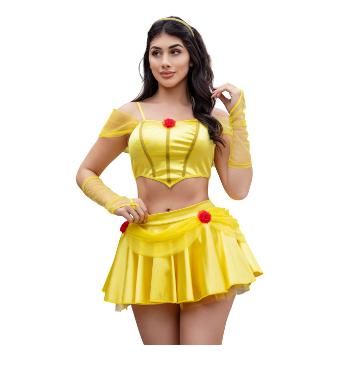 DISFRAZ DE PRINCESA BELLA SEXY HALLOWEEN TUTU - 1