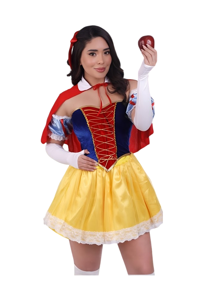 DISFRAZ BLANCA NIEVES SEXY HALLOWEEN VESTIDO - 1