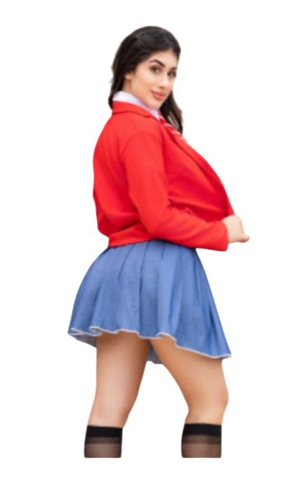 DISFRAZ HALLOWEEN COLEGIALA RBD BLUSA CORBATA CASACA FALDA PLISADA SET - 2