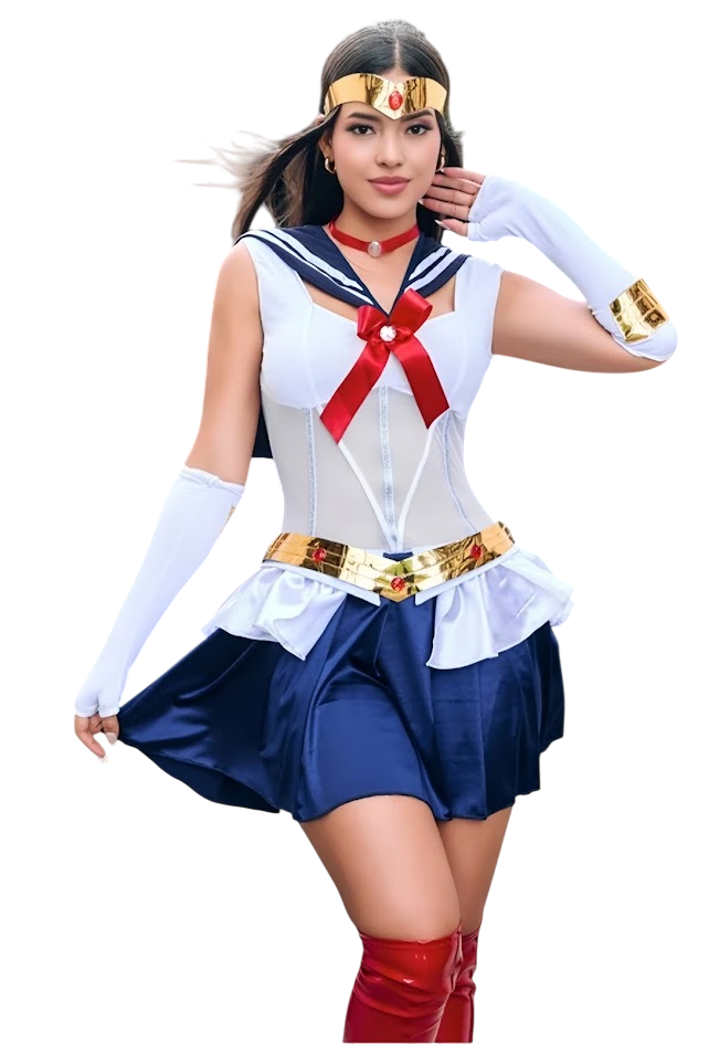 DISFRAZ HALLOWEEN SAILOR MOON VESTIDO - 1