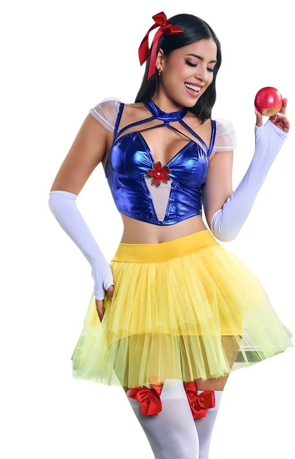 DISFRAZ BLANCA NIEVES SEXY HALLOWEEN VESTIDO - 1