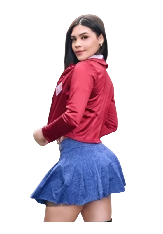 DISFRAZ HALLOWEEN SEXY COLEGIALA RBD CASACA TOP CORBATA FALDITA SET - 2