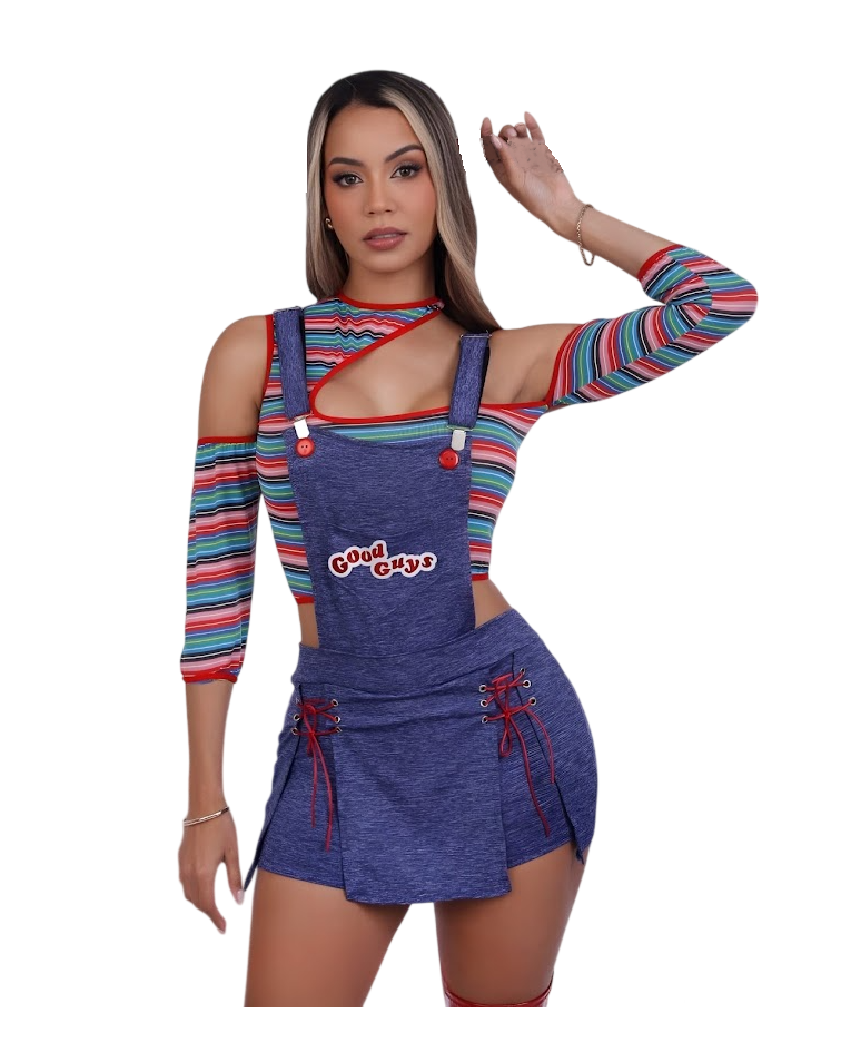 DISFRAZ HALLOWEEN CHUCKY FALDA SHORT - 1