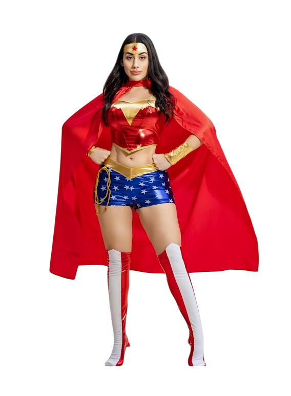 DISFRAZ HALLOWEEN MUJER MARAVILLA CLASICO CON ACCESORIOS WONDER WOMAN - 1