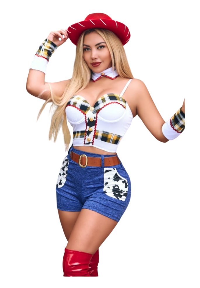 DISFRAZ DE VAQUERA SEXY HALLOWEEN TOY STORY CON ACCESORIOS - 1