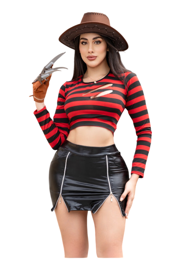 FREDDY MINI DISFRAZ FREDDY KRUEGER SEXY HALLOWEEN - 1